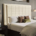 Cabeceira Opala Cama Box Queen 160cm Linho - Ssx Multicoisas