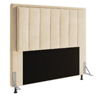 Cabeceira Opala Para Cama Box Casal 140 Cm Suede Bege M11 - D
