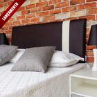 Cabeceira Ozel Corino Marrom Com Branco Solteiro 90x60 - Rbl