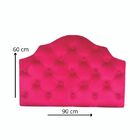 Cabeceira P. Cama Box Solteiro Captonê Deluxe Em Veludo Pink
