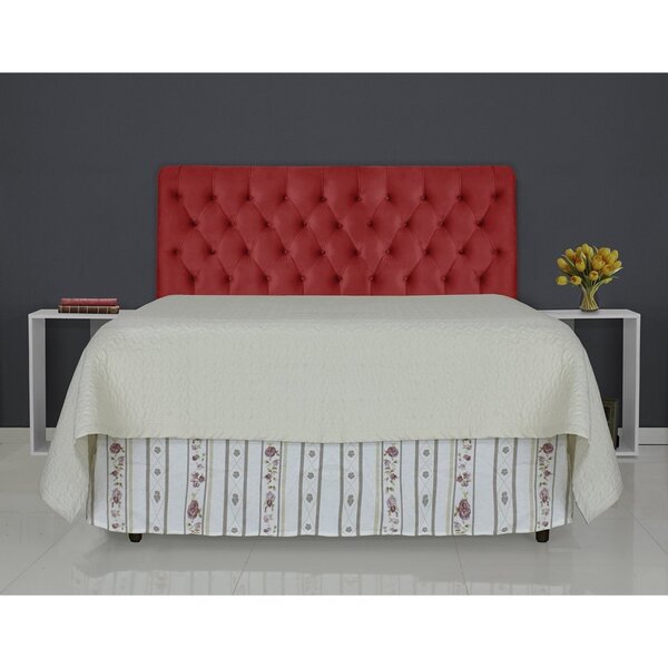 Cabeceira Padua De Cama Box Casal 138 Cm Vermelho Vermelho