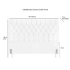 Cabeceira Padua De Cama Box Queen 158 Cm Amarelo