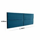 Cabeceira Painel Adesiva Turim 140 Cm Azul