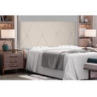 Cabeceira Painel Aquilla Para Cama Box King 195 Cm Suede Bege