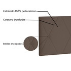 Cabeceira Painel Aquilla Para Cama Box King 195 Cm Suede Cara
