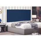 Cabeceira Painel Arizona Para Cama Box Queen 160 Cm Suede Azu