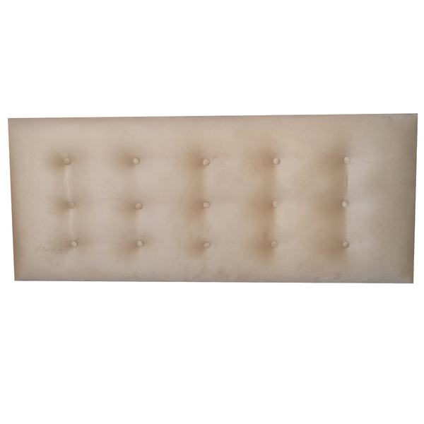 Cabeceira Painel Botonê 15 Suede Liso Mascavo Solteiro  90 X