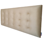 Cabeceira Painel Botonê 15 Suede Liso Mascavo Solteiro  90 X