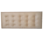 Cabeceira Painel Botonê 15 Suede Liso Mascavo Strass Casal