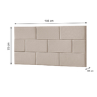 Cabeceira Painel Cama Box Casal 1,40 Estofada Blocos Modular