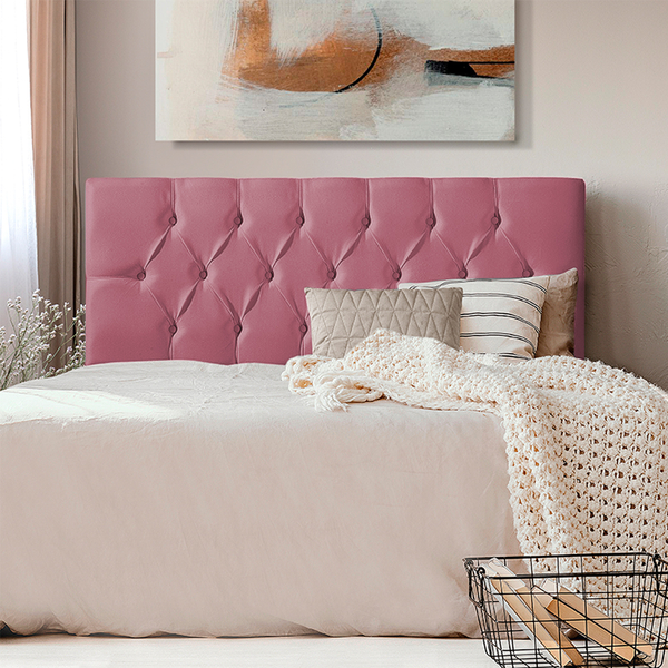 Cabeceira Painel Cama Box Casal 1,40m Capitonê Estofada Ws Pa