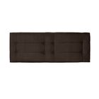 Cabeceira Painel Cama Box Casal 140 Cm Zoe Corino Marrom