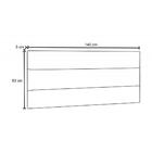 Cabeceira Painel Cama Box Casal 145cm Grécia Corano Branco