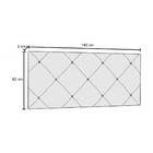 Cabeceira Painel Cama Box Casal 145cm Ísis Suede D05 Bege