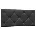 Cabeceira Painel Cama Box Casal 145cm Ísis Suede D05 Preto