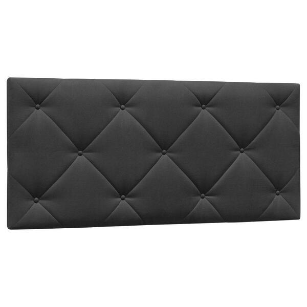 Cabeceira Painel Cama Box Casal 145cm Ísis Suede D05 Preto