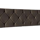 Cabeceira Painel Cama Box Casal 160 Cm Mariana- Marrom Corino