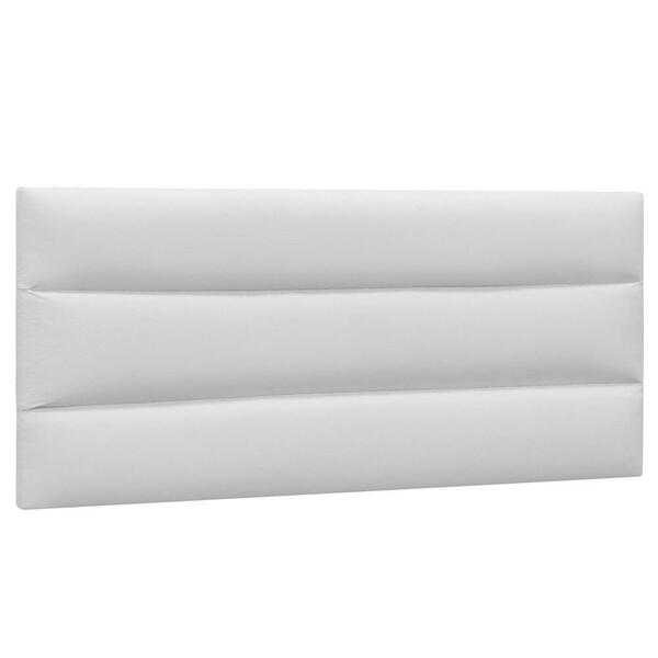 Cabeceira Painel Cama Box Casal King 195cm Corano Branco