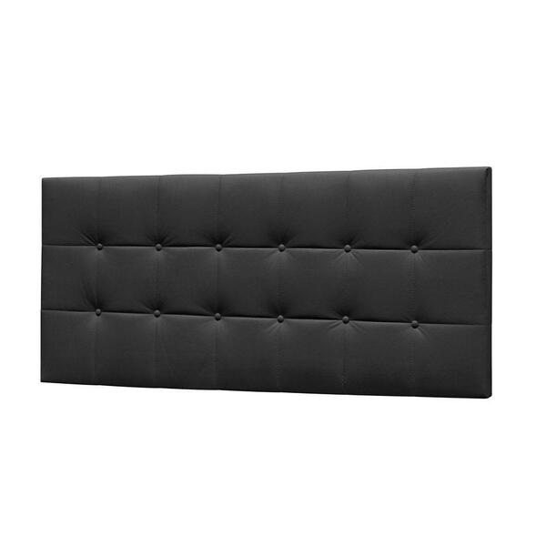 Cabeceira Painel Cama Box Casal King 195cm Corano D05 Preto