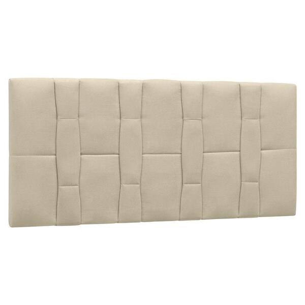 Cabeceira Painel Cama Box Casal Queen 160cm Suede D05 Bege