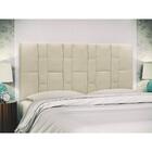 Cabeceira Painel Cama Box Casal Queen 160cm Suede D05 Bege