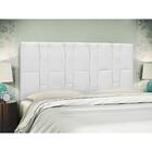 Cabeceira Painel Cama Box Casal Queen Carla Corano Branco