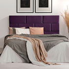 Cabeceira Painel Cama Box King 1,95 Estofada Ws Blocos Modula