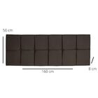 Cabeceira Painel Cama Box Queen 160 Cm Clara Corino Marrom