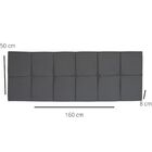 Cabeceira Painel Cama Box Queen 160 Cm Clara Suede Cinza