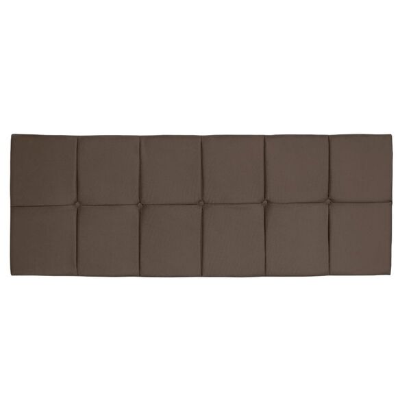 Cabeceira Painel Cama Box Queen 160 Cm Clara Suede Marrom