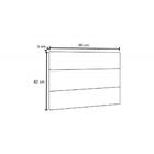 Cabeceira Painel Cama Box Solteiro 90cm Suede Cinza Escuro