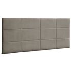 Cabeceira Painel Cama Casal 138 Cm Raissa Suede Bege