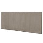 Cabeceira Painel Cama Casal 138 Cm Vitória Suede Bege