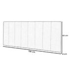 Cabeceira Painel Cama Casal 138 Cm Vitória Suede Verde