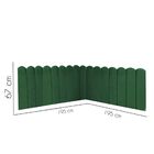 Cabeceira Painel Cama King Box Nuvem Suede Sandy 195 Cm Verde