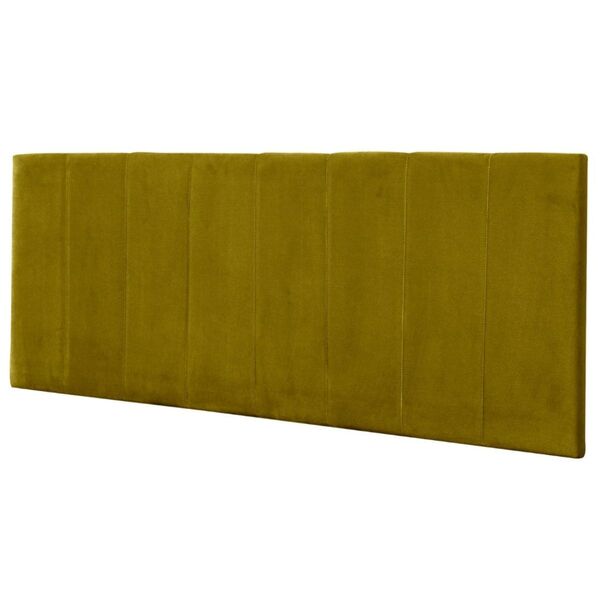 Cabeceira Painel Cama Queen 158 Cm Vitória Suede Amarelo