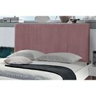 Cabeceira Painel Cama Queen 158 Cm Vitória Veludo Rosê