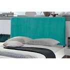 Cabeceira Painel Cama Queen 158cm Vitória Suede Azul Tiffany