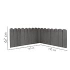 Cabeceira Painel Cama Queen Box Nuvem Suede Sandy 160 Cm Cinz