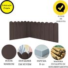 Cabeceira Painel Cama Queen Box Nuvem Suede Sandy 160 Cm Marr