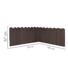 Cabeceira Painel Cama Queen Box Nuvem Suede Sandy 160 Cm Marr