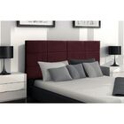 Cabeceira Painel Cama Solteiro 100 Cm Raissa Suede Marsala