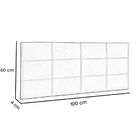 Cabeceira Painel Cama Solteiro 100 Cm Raissa Suede Vermelho