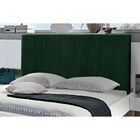 Cabeceira Painel Cama Solteiro 100 Cm Vitória Suede Verde