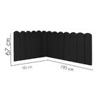 Cabeceira Painel Cama Solteiro Box Nuvem Suede Sandy 90 Cm Pr