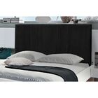 Cabeceira Painel Cama Viúva 120 Cm Vitória Suede Preto