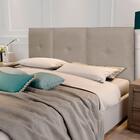 Cabeceira Painel Capricho Cama Box Queen 1,60 Suede Bege