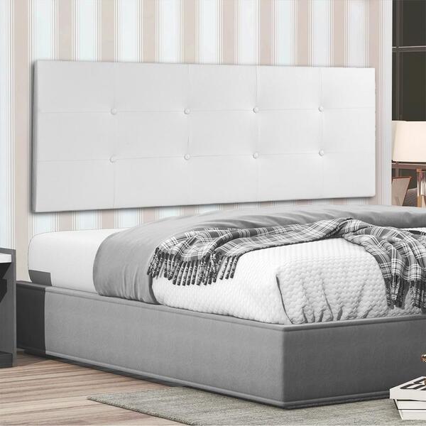 Cabeceira Painel Casal 1,40m Berlim Material Sintético Branco