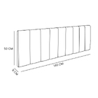Cabeceira Painel Casal 1,40m Londres Linho Cinza Dal Poz Esto