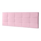 Cabeceira Painel Casal 1,40m Roma Suede Rosa Bebê Dal Poz Est